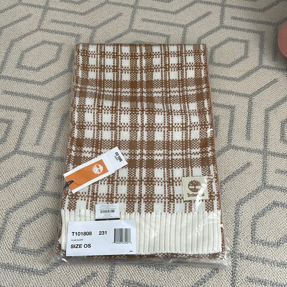 NWT timberland plaid scarf